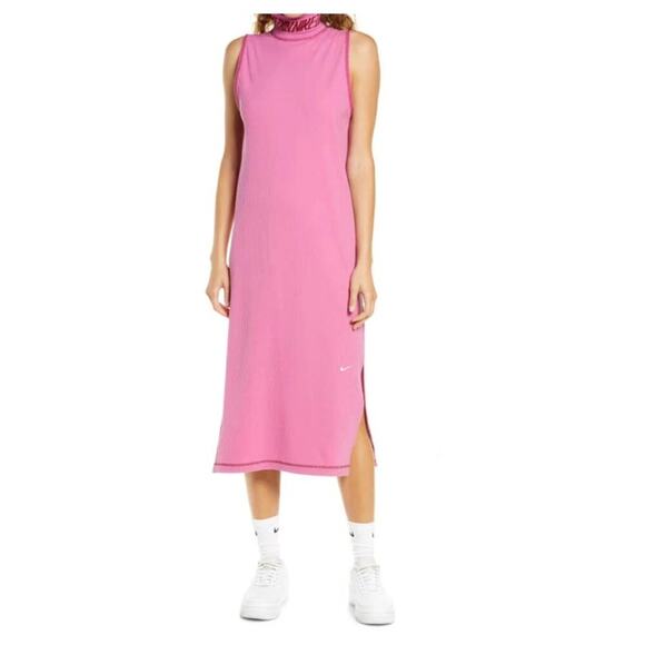 Nike Sportswear Sleeveless Mock Neck Dress Size Medium - Picture 7 of 8
